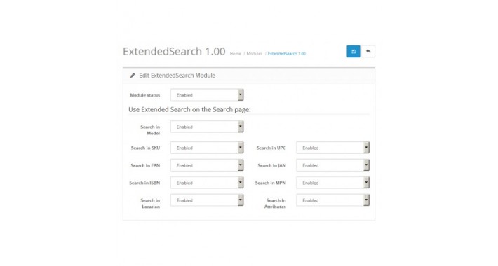 Расширенный поиск для opencart (ExtendedSearch)